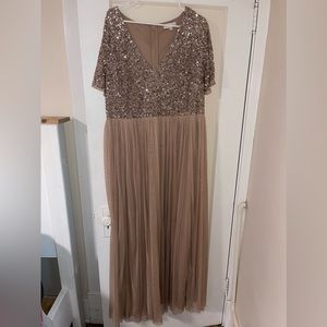 ASOS maya plus maxi tulle sparkle dress